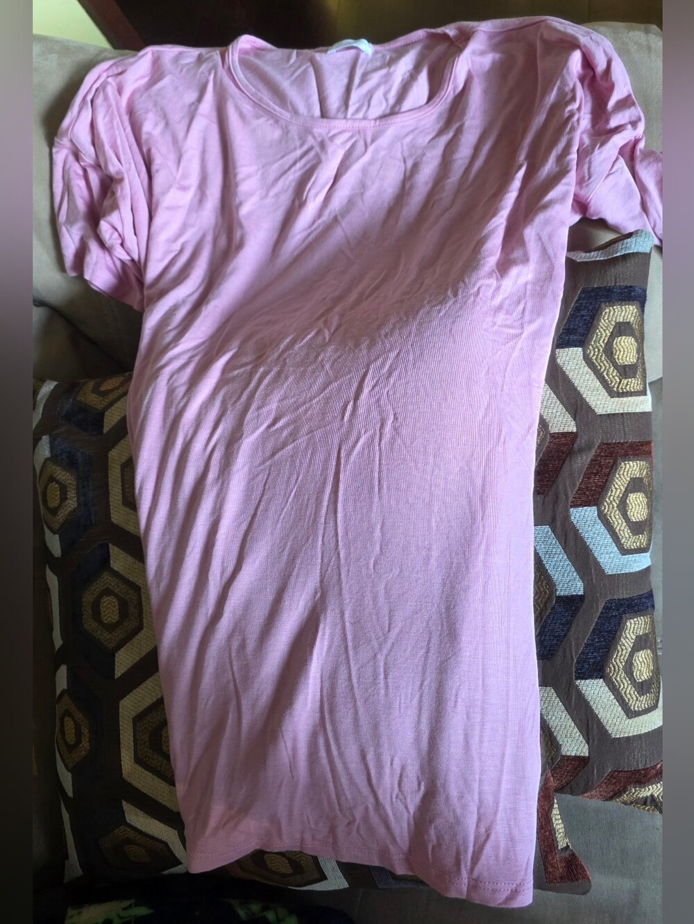 Pepper And Zoe Light Pink Tee Sz Xl